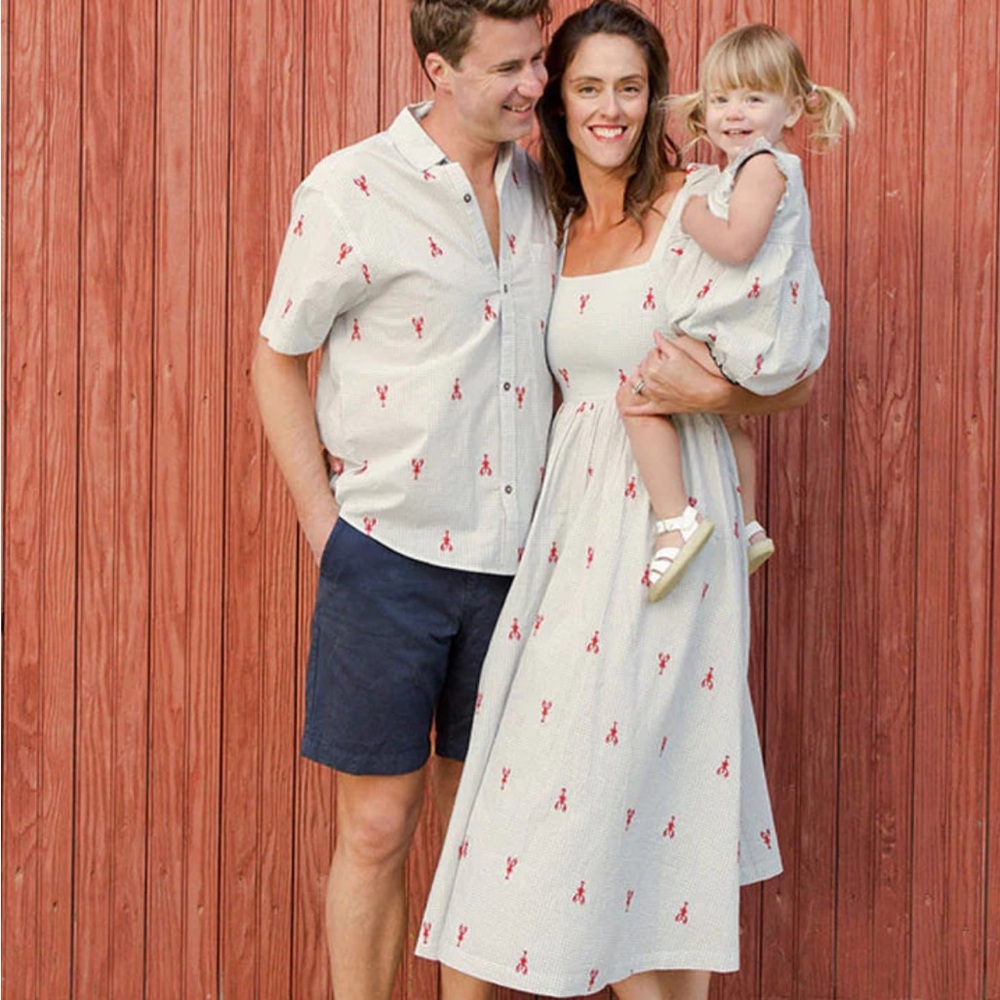 Pink Chicken Lobster dress for women.